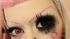 Adorabat Suck My Candy Cane Eyebrows Makeup Tutorial