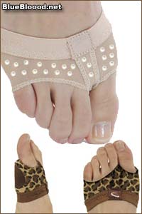 capezio crystal leopard print footundeez foot undeez