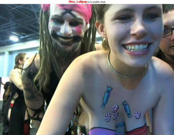 exxxotica live cam miss lollipop sex clown