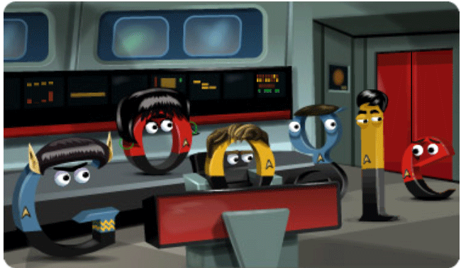 google star trek doodle