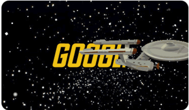 google star trek doodle