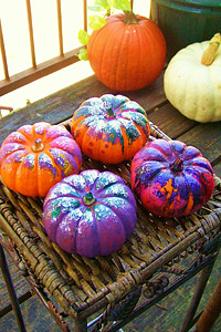 Glitter Pumpkin Dana Dark Halloween