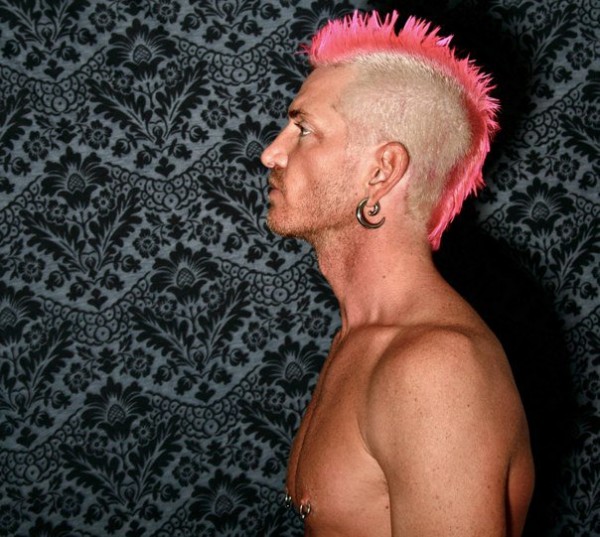 halycon pink blonde mohawk