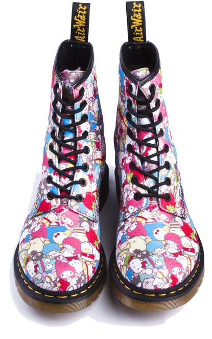 hello kitty combat boots