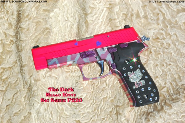 hello kitty sig sauer gun firearm p226