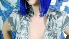 Larkin Love Blue Hair Tinsel Dress