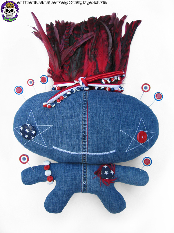 Blue Blood Cuddly Rigor Mortis Voodoo Dolls