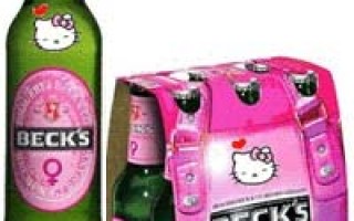 Becks Hello Kitty Beer
