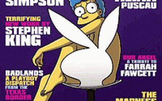 Marge Simpson in Playboy